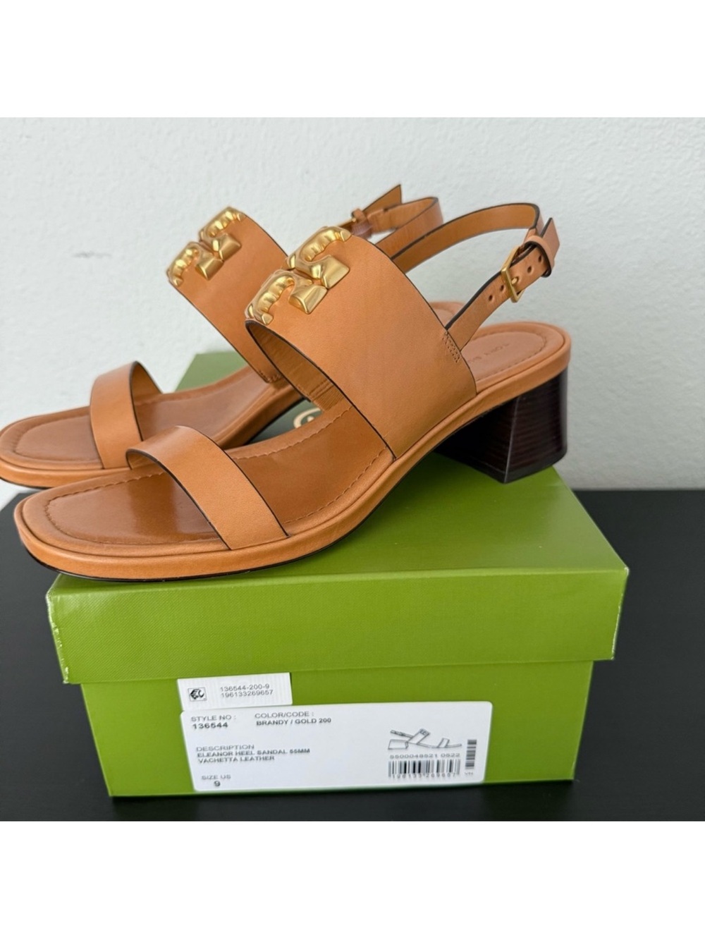 NEW Tory Burch Eleanor Slingback Sandal Block Heel